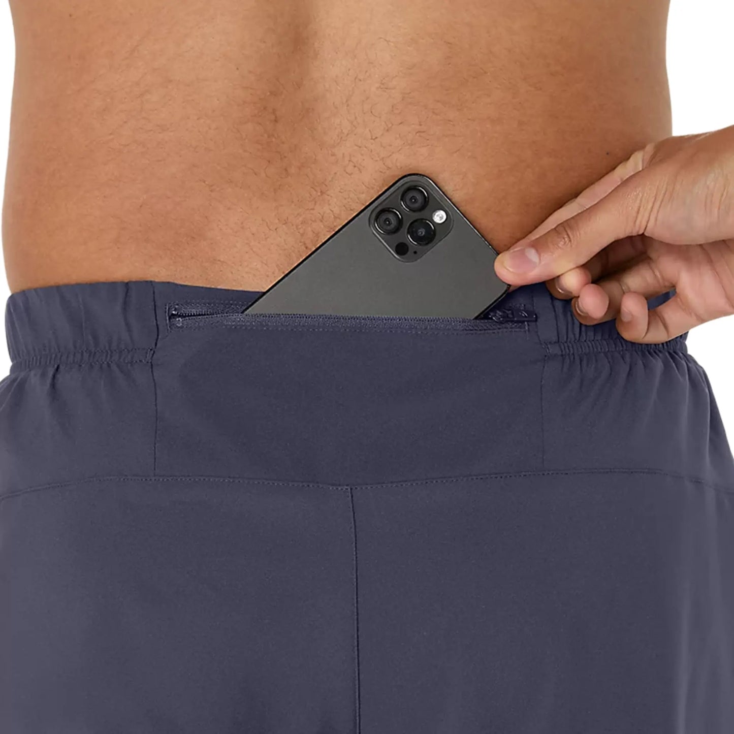 ASICS Sport 2 In 1 Indigo Fog Running Shorts