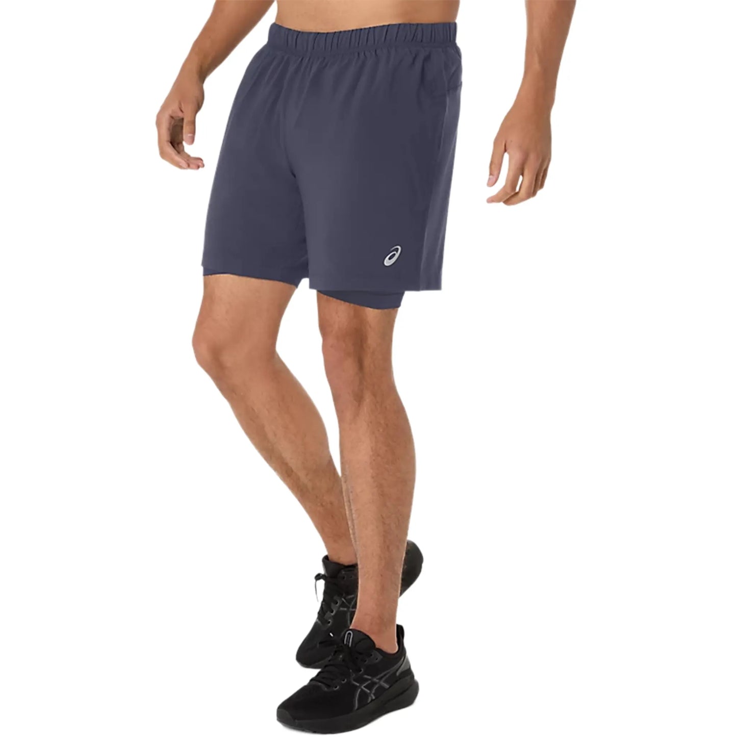 ASICS Sport 2 In 1 Indigo Fog Running Shorts