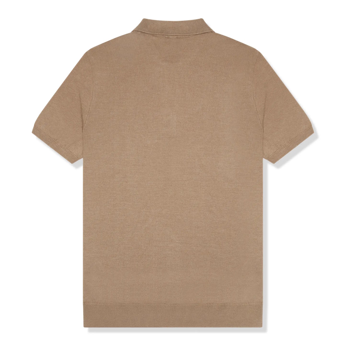 Be Gentle Half Zip Beige Polo Shirt