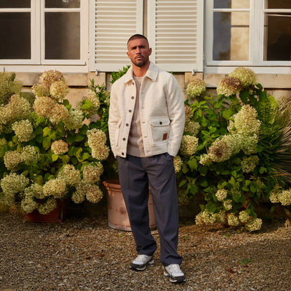 Belier Boucle Ecru Wool Jacket