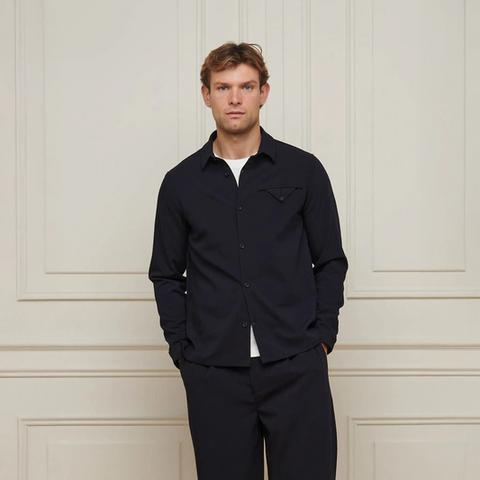 Belier Chest Pocket Navy Shirt