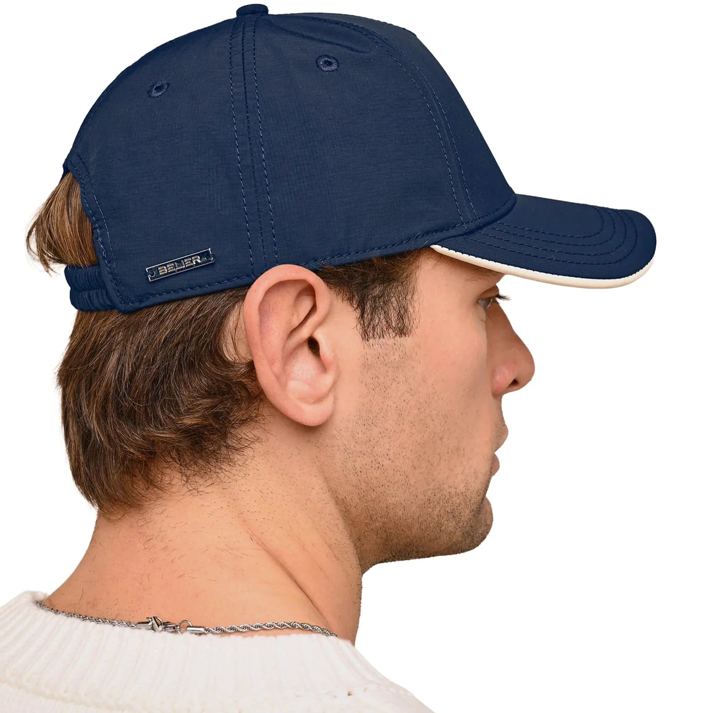 Belier Crest Logo Navy Cap