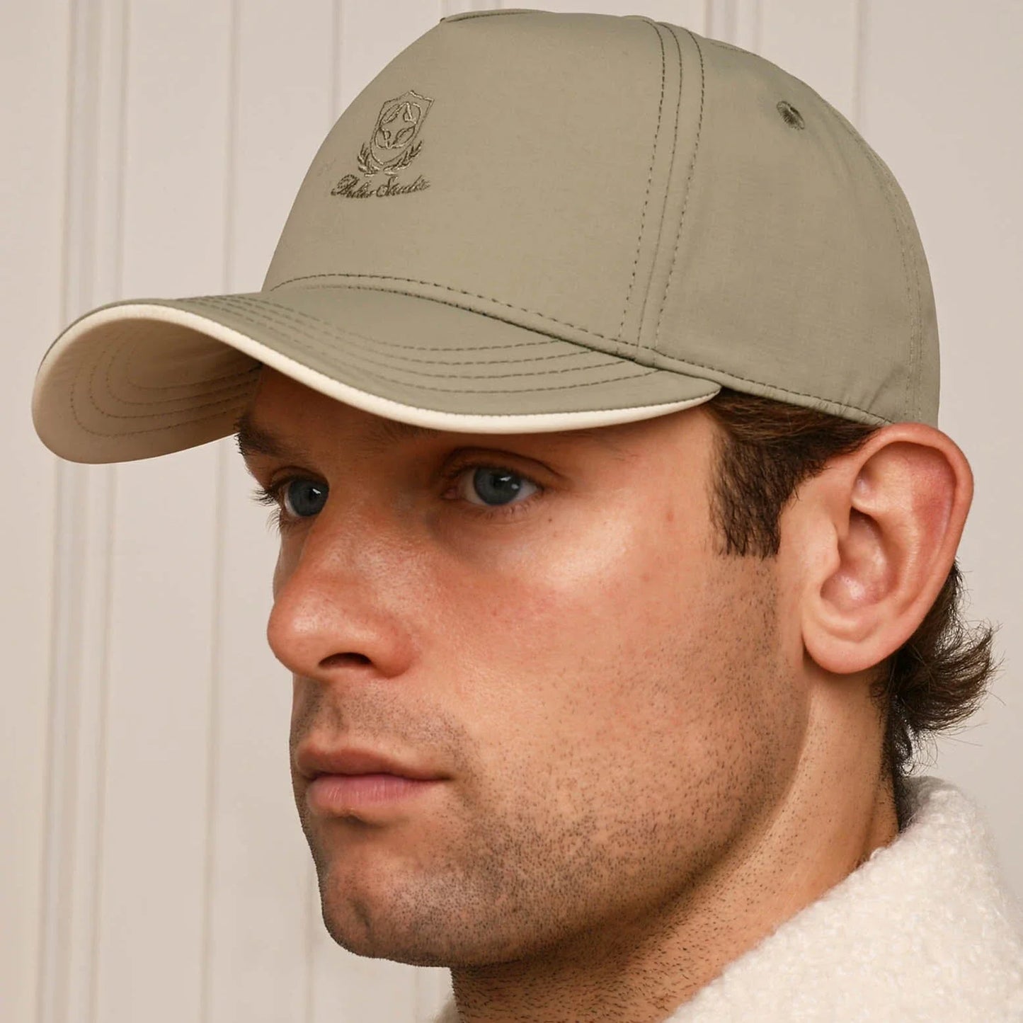 Belier Crest Logo Taupe Cap