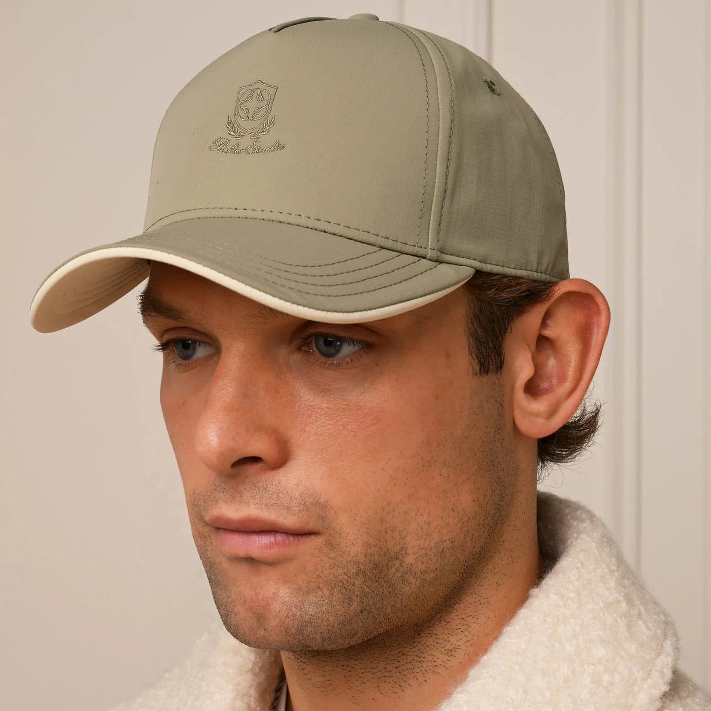 Belier Crest Logo Taupe Cap