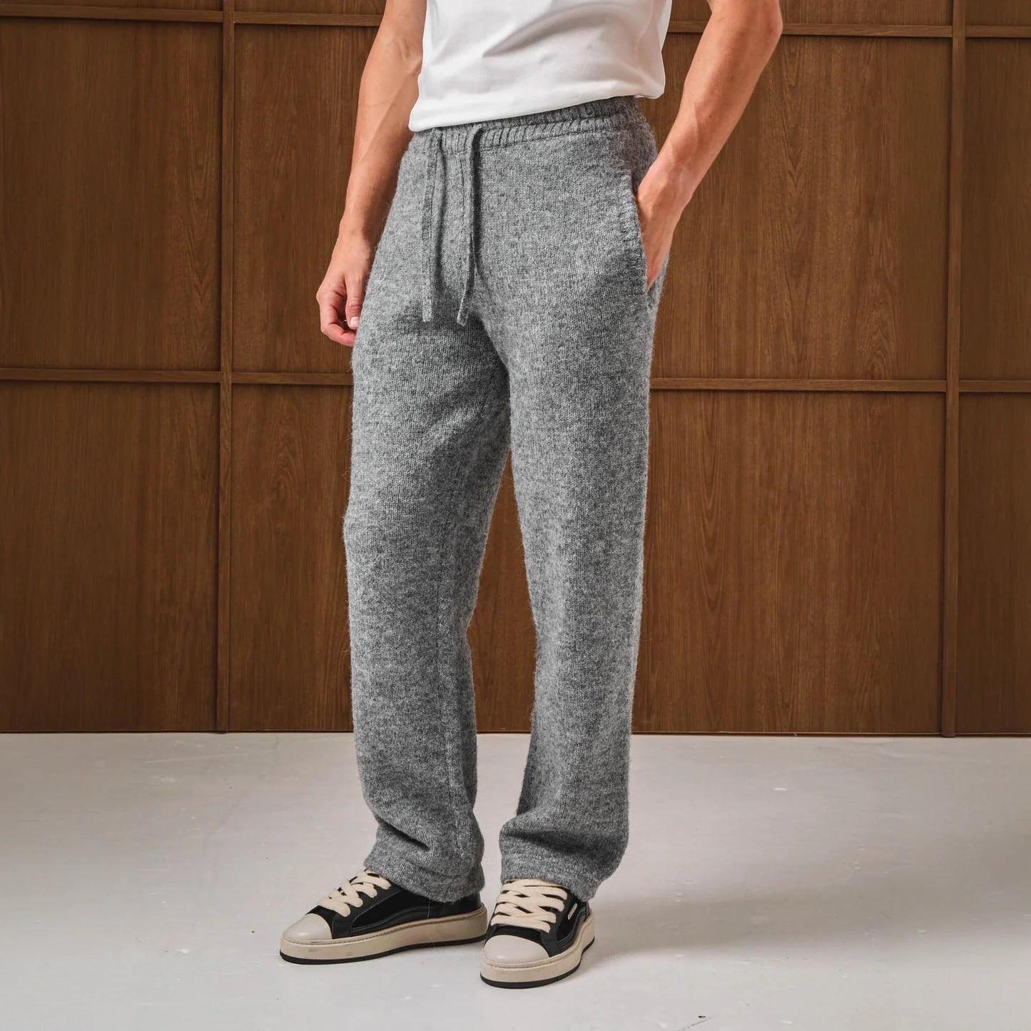 Belier Knitted Grey Sweatpants