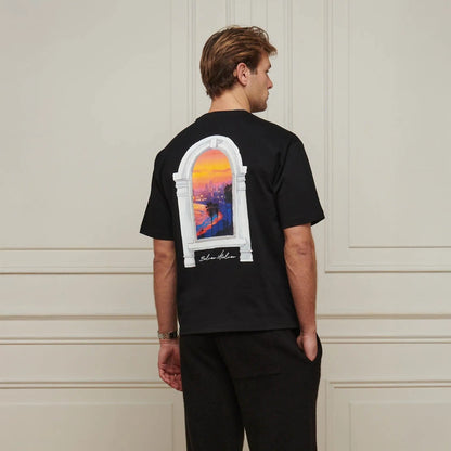 Belier Miami Sunset Arch Black T Shirt