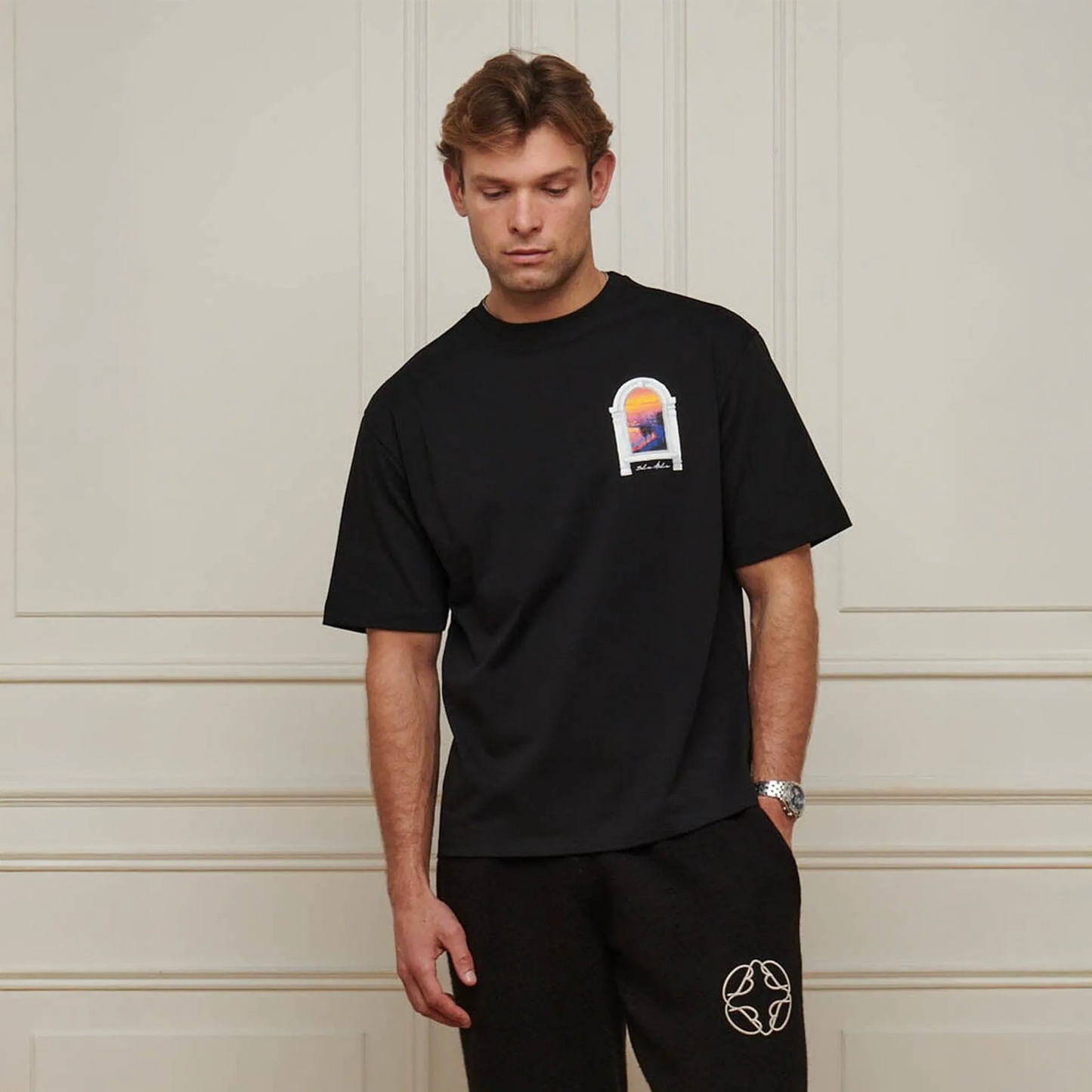 Belier Miami Sunset Arch Black T Shirt