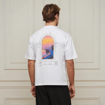 Belier Miami Sunset Arch White T Shirt