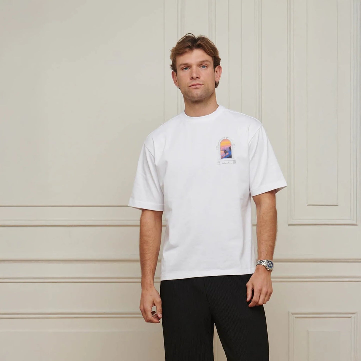 Belier Miami Sunset Arch White T Shirt