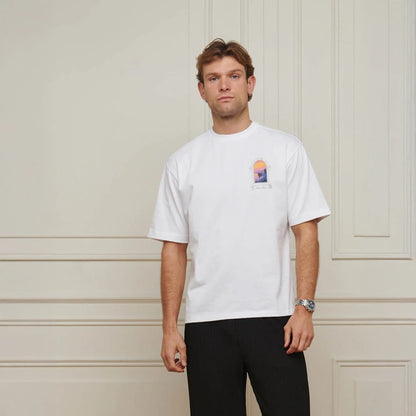 Belier Miami Sunset Arch White T Shirt