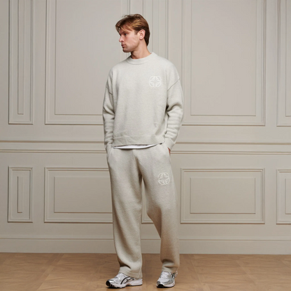 Belier Mohair Knit Marl Grey Sweatpants