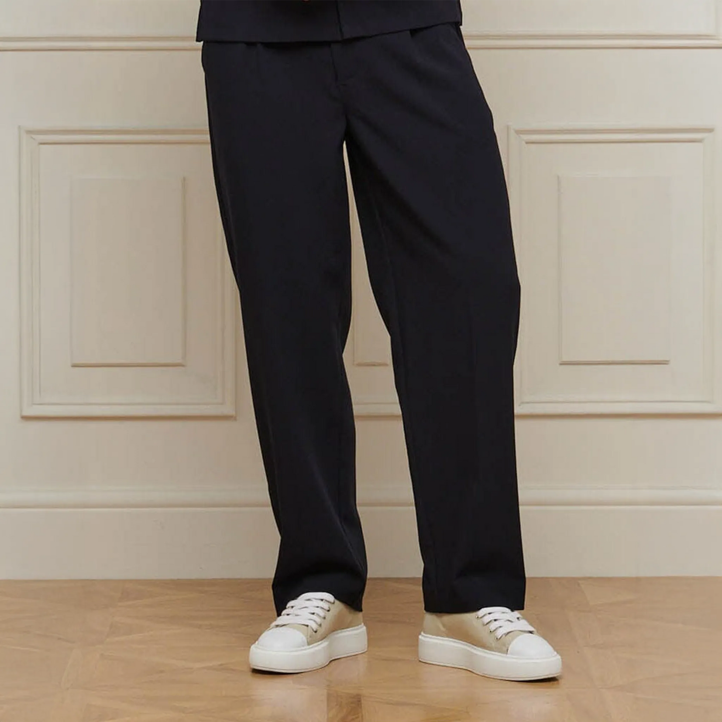 Belier Relaxed Fit Navy Trousers