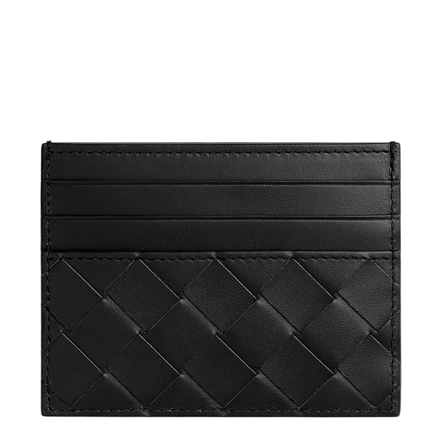 Bottega Veneta Intrecciato Black Card Case