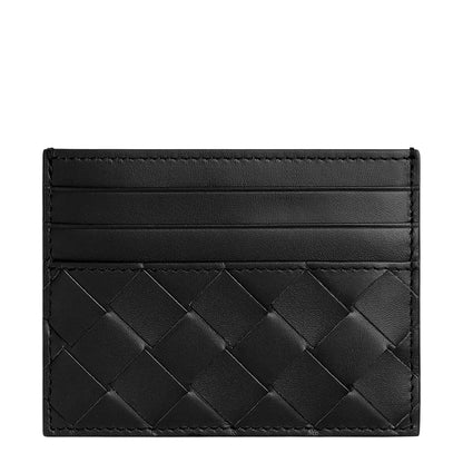 Bottega Veneta Intrecciato Black Card Case