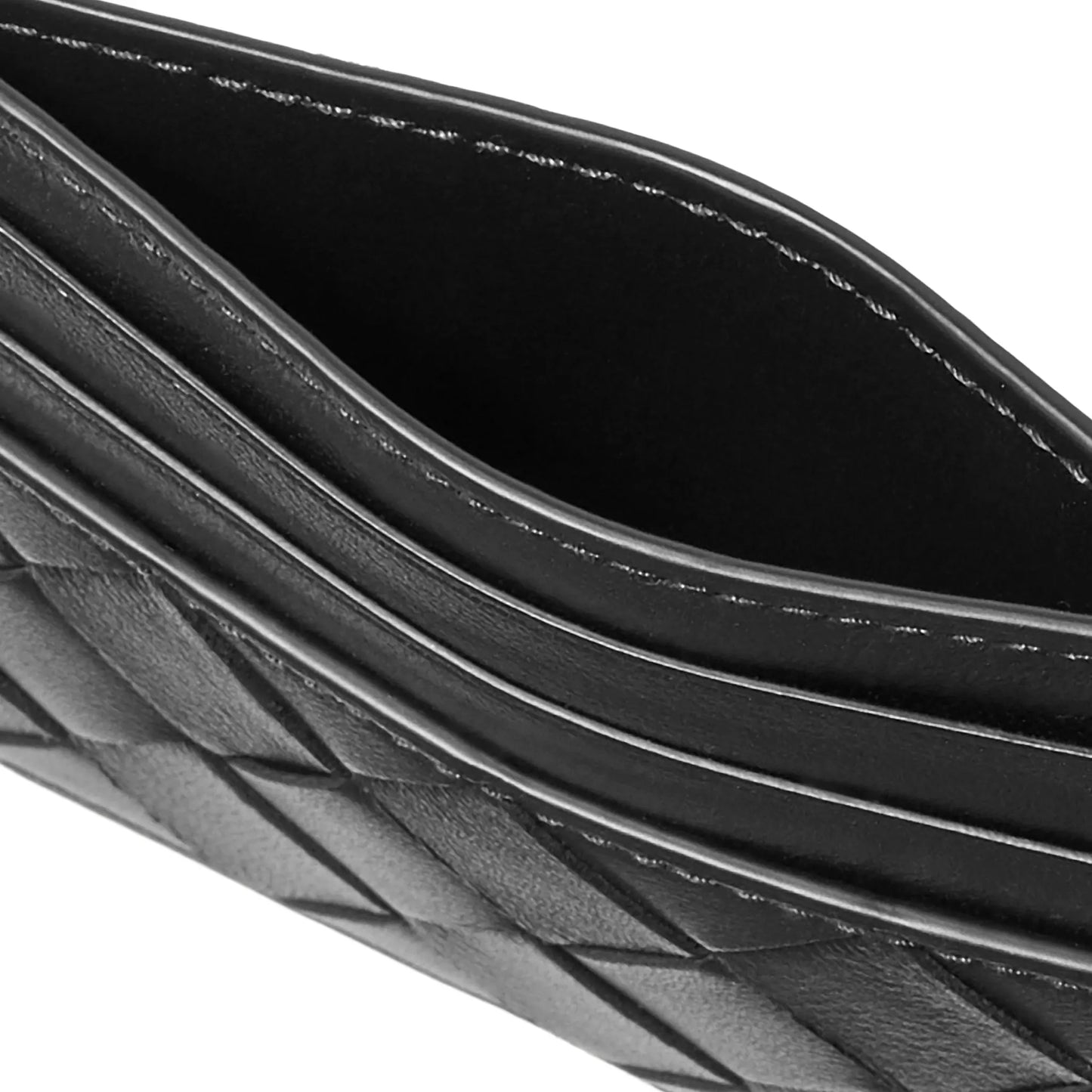 Bottega Veneta Intrecciato Black Card Case