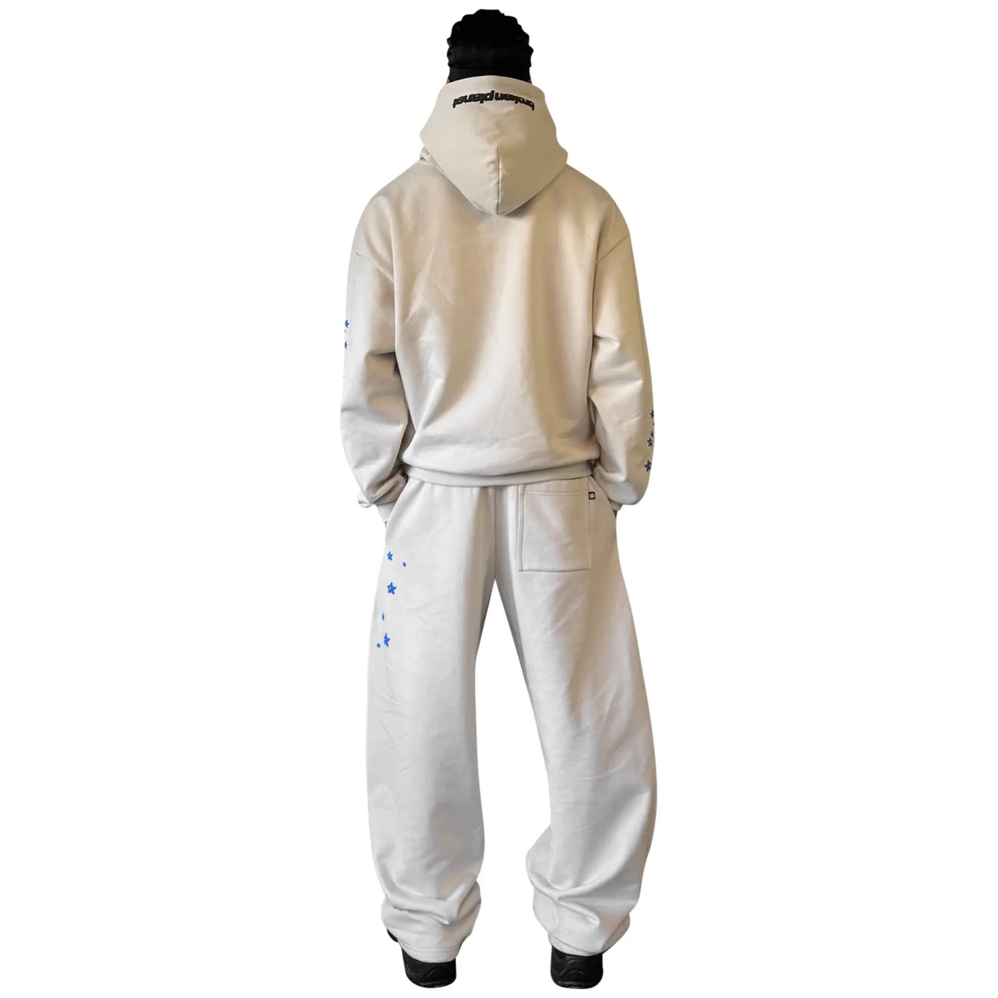 Broken Planet All The Stars Straight Leg Ivory White Sweatpants