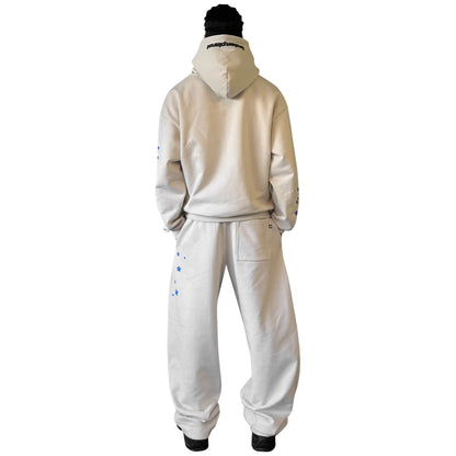 Broken Planet All The Stars Straight Leg Ivory White Sweatpants