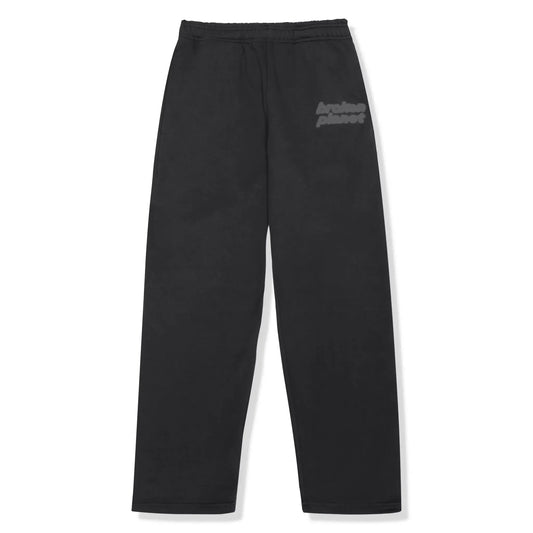 Broken Planet Basics Straight Leg Washed Midnight Black Sweatpants