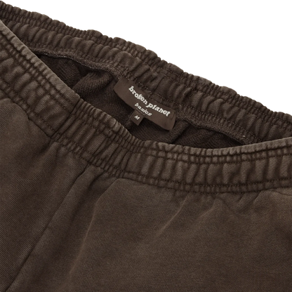 Broken Planet Basics Wide Leg Washed Mocha Sweatpants