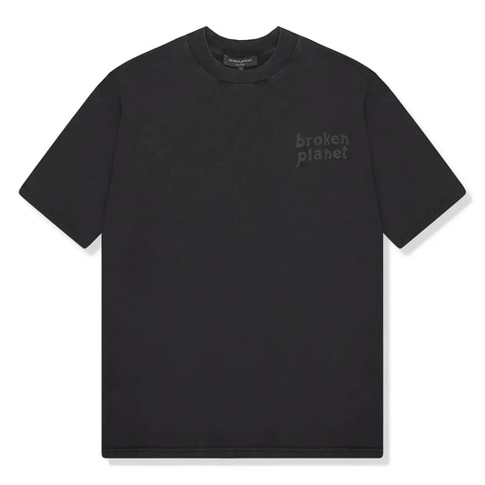Broken Planet Basics Washed Midnight Black T Shirt