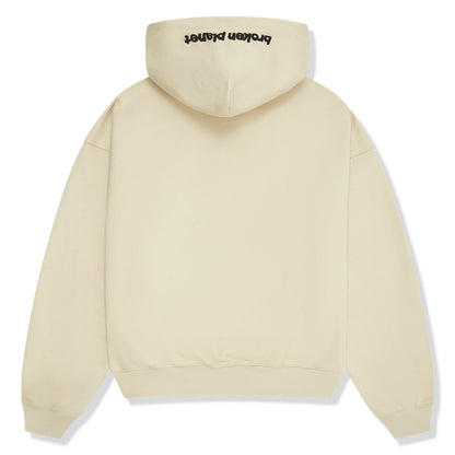 Broken Planet Outer Space Bone White Zip-Up Hoodie