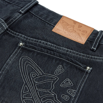 Broken Planet Denim Washed Black Shorts