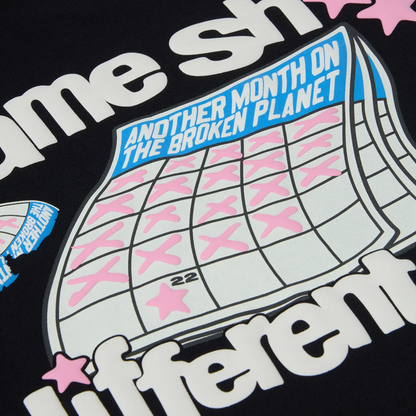 Broken Planet Different Day Midnight Black T Shirt