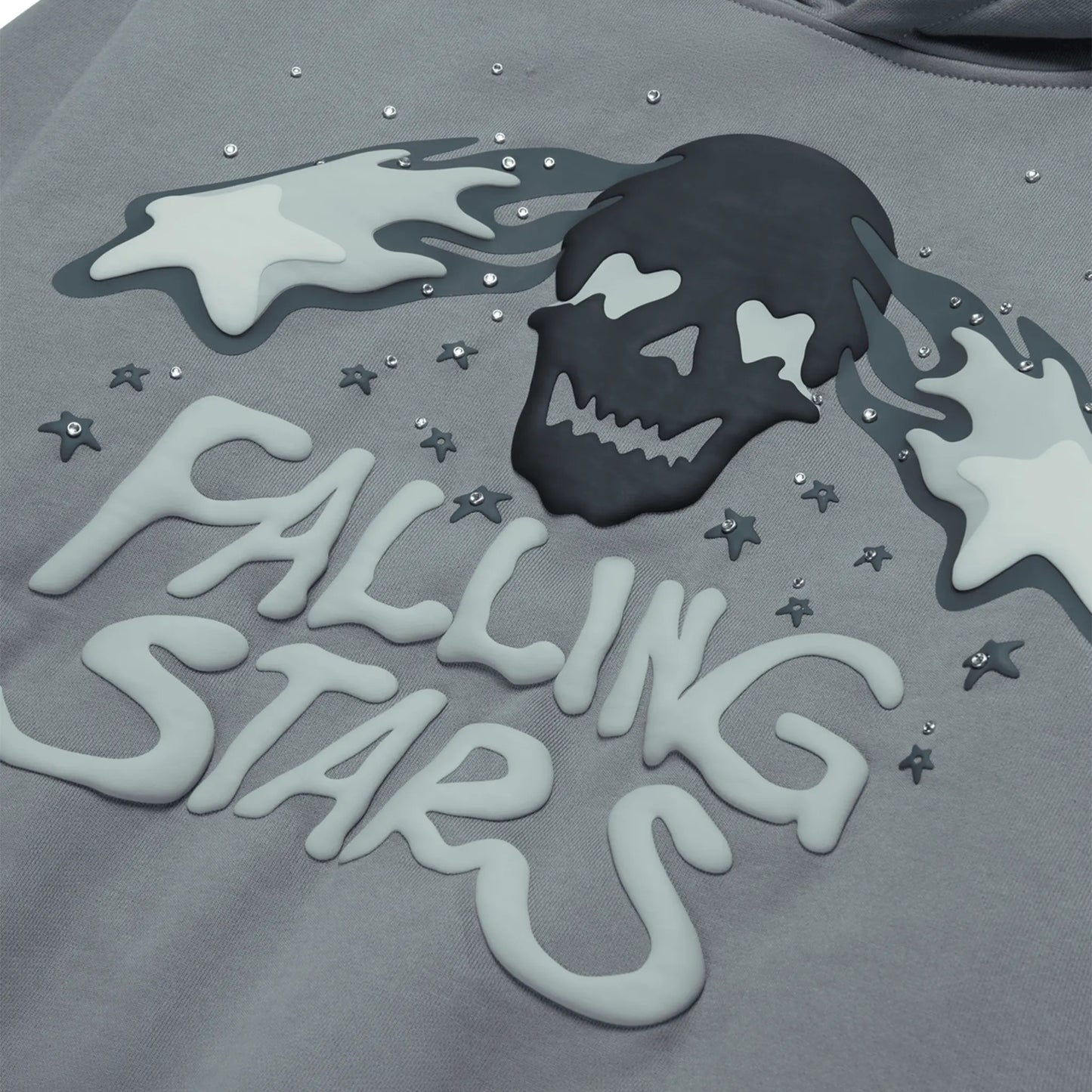 Broken Planet Falling Stars Dark Grey Hoodie