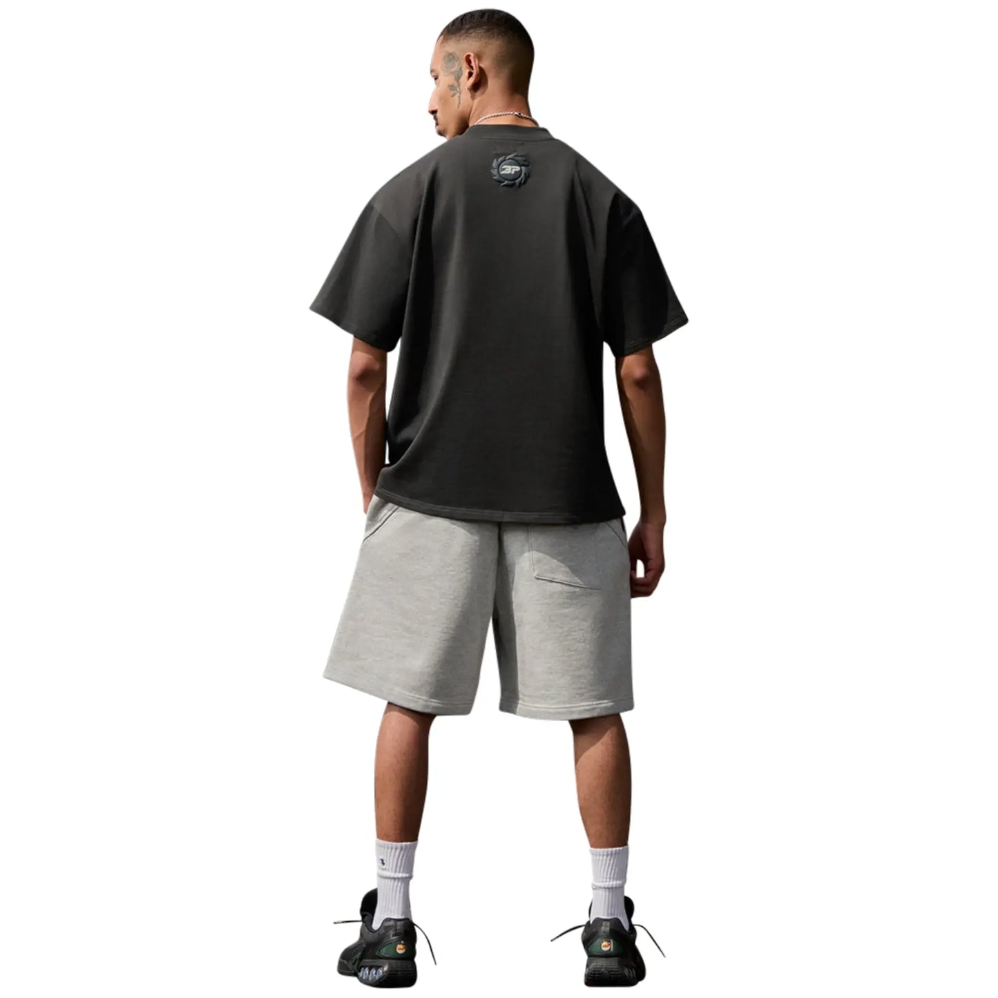 Broken Planet Falling Stars Soot Black T Shirt