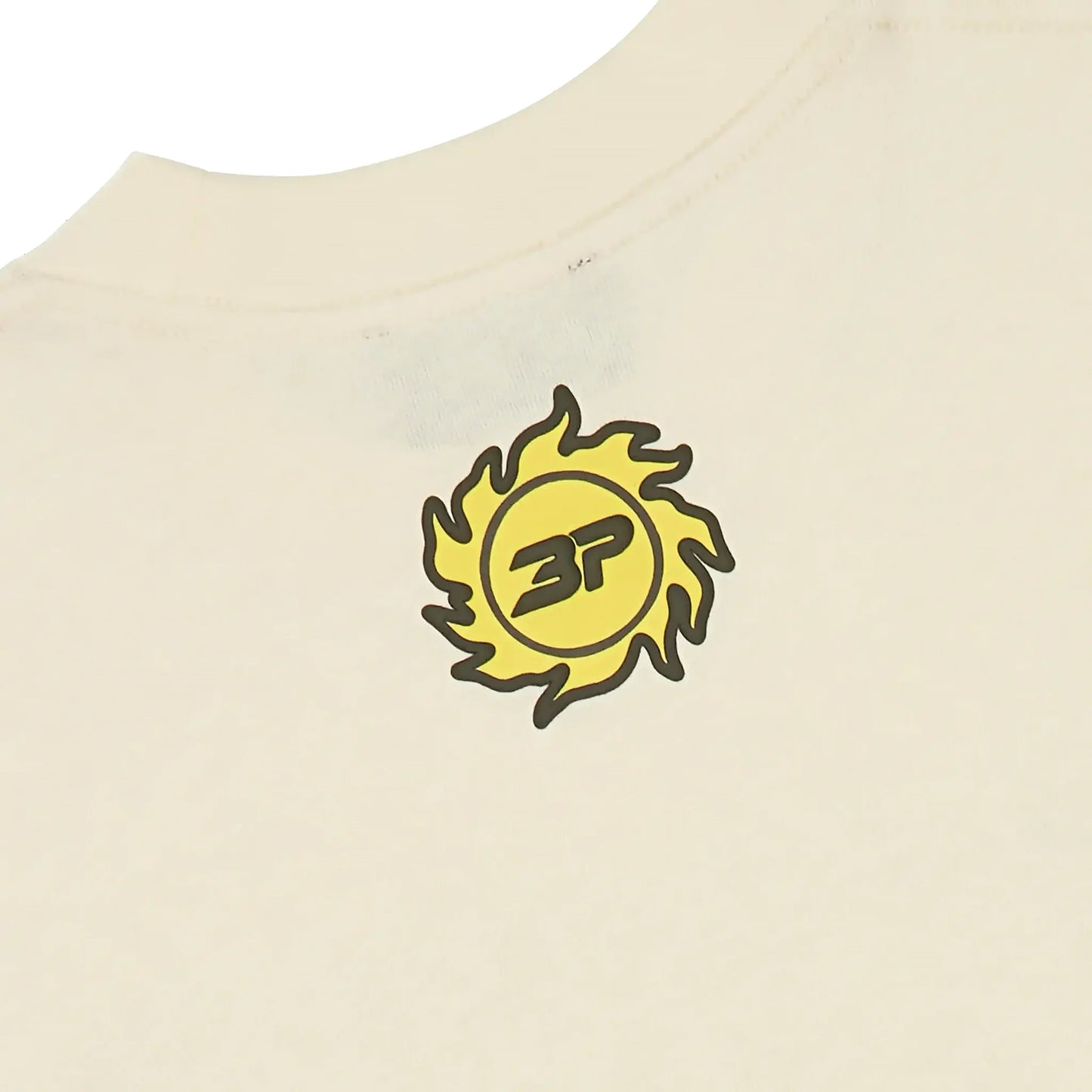 Broken Planet Foot On The Gas Vanilla White T Shirt