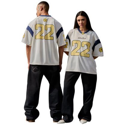 Broken Planet Football White Blue Jersey