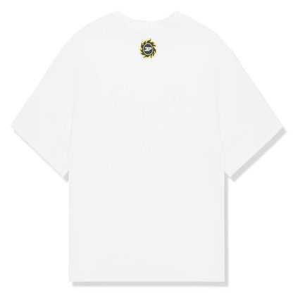 Broken Planet Grid Snow White T Shirt