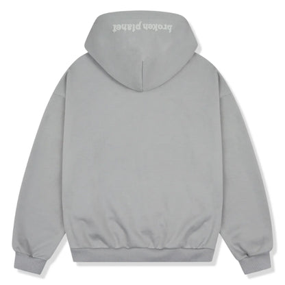 Broken Planet Gunmetal Grey Zip-Up Hoodie
