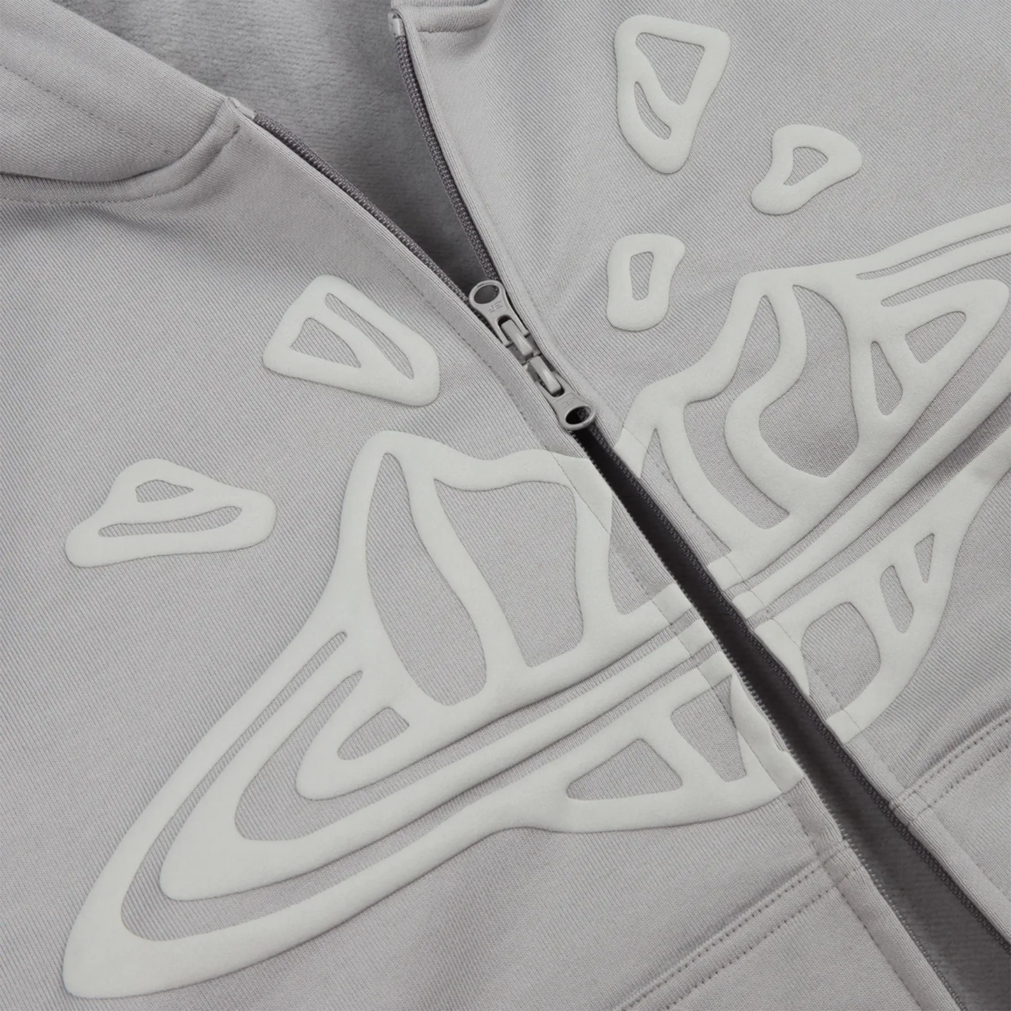 Broken Planet Gunmetal Grey Zip-Up Hoodie