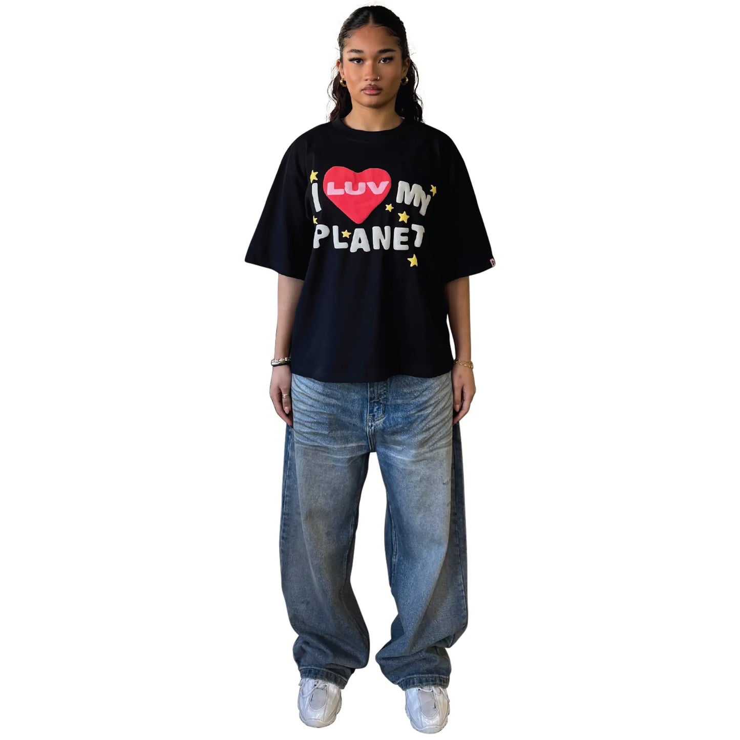 Broken Planet Luv My Planet Midnight Black T Shirt