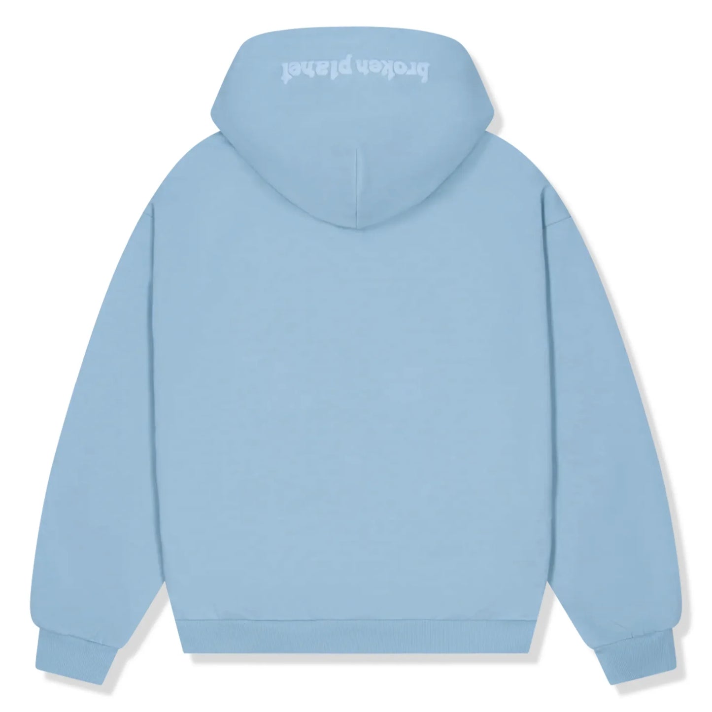 Broken Planet Sky Blue Zip-Up Hoodie