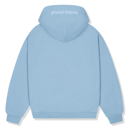Broken Planet Sky Blue Zip-Up Hoodie