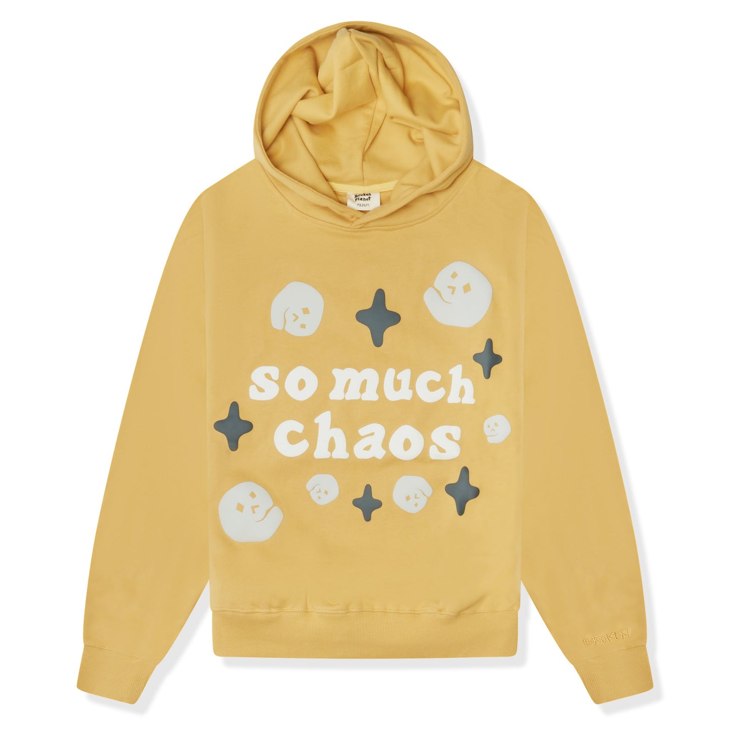 Broken Planet So Much Chaos Mustard Yellow Hoodie