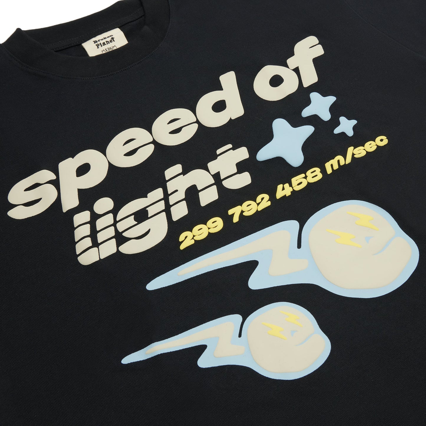 Broken Planet Speed of Light Midnight Black T Shirt