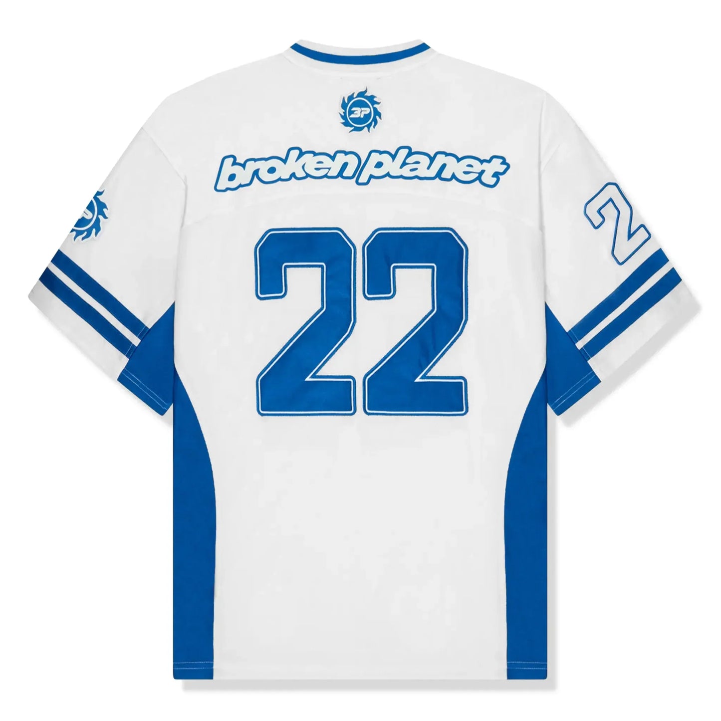 Broken Planet White Blue Football Jersey
