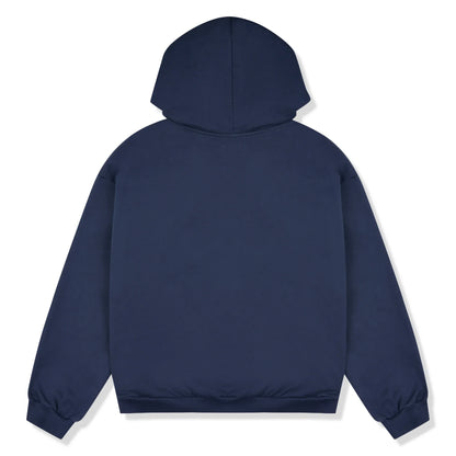 Broken Planet Zip-Up Deep Navy Hoodie