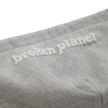 Broken Planet Outer Space Zip-Up Heather Grey Hoodie