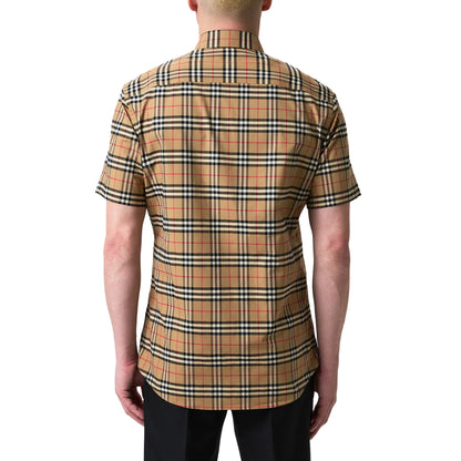 Burberry Short Sleeve Check Cotton Shirt