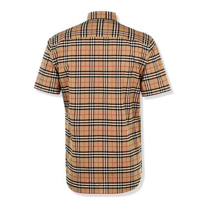 Burberry Short Sleeve Check Cotton Shirt