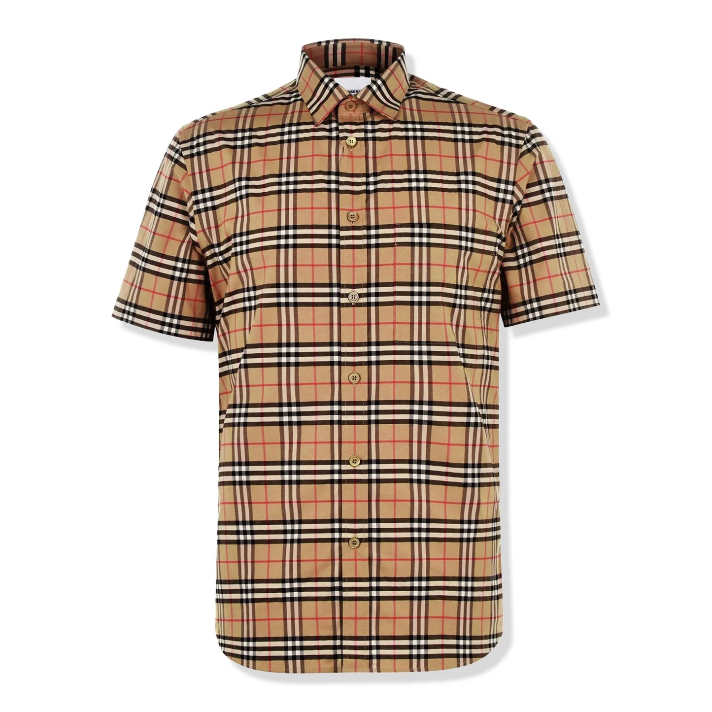 Burberry Short Sleeve Check Cotton Shirt