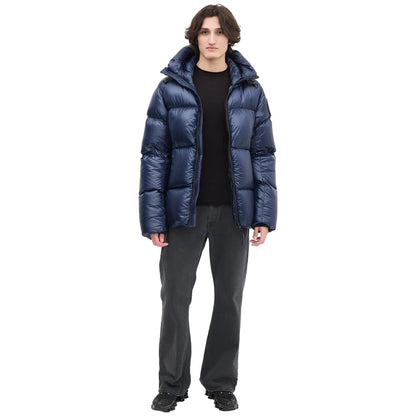 Canada Goose Down & Nylon Crofton Navy Puffer Jacket