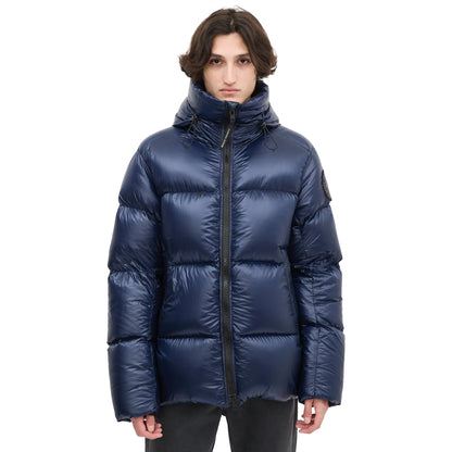 Canada Goose Down & Nylon Crofton Navy Puffer Jacket