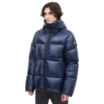 Canada Goose Down & Nylon Crofton Navy Puffer Jacket