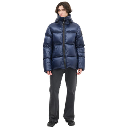 Canada Goose Down & Nylon Crofton Navy Puffer Jacket