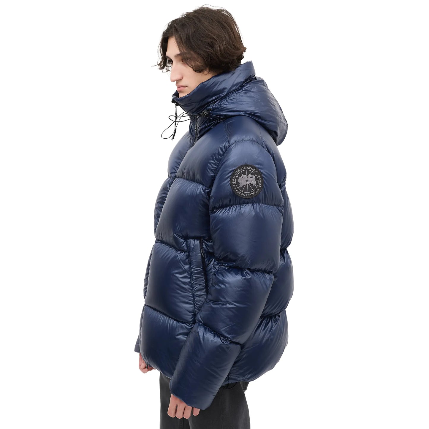 Canada Goose Down & Nylon Crofton Navy Puffer Jacket